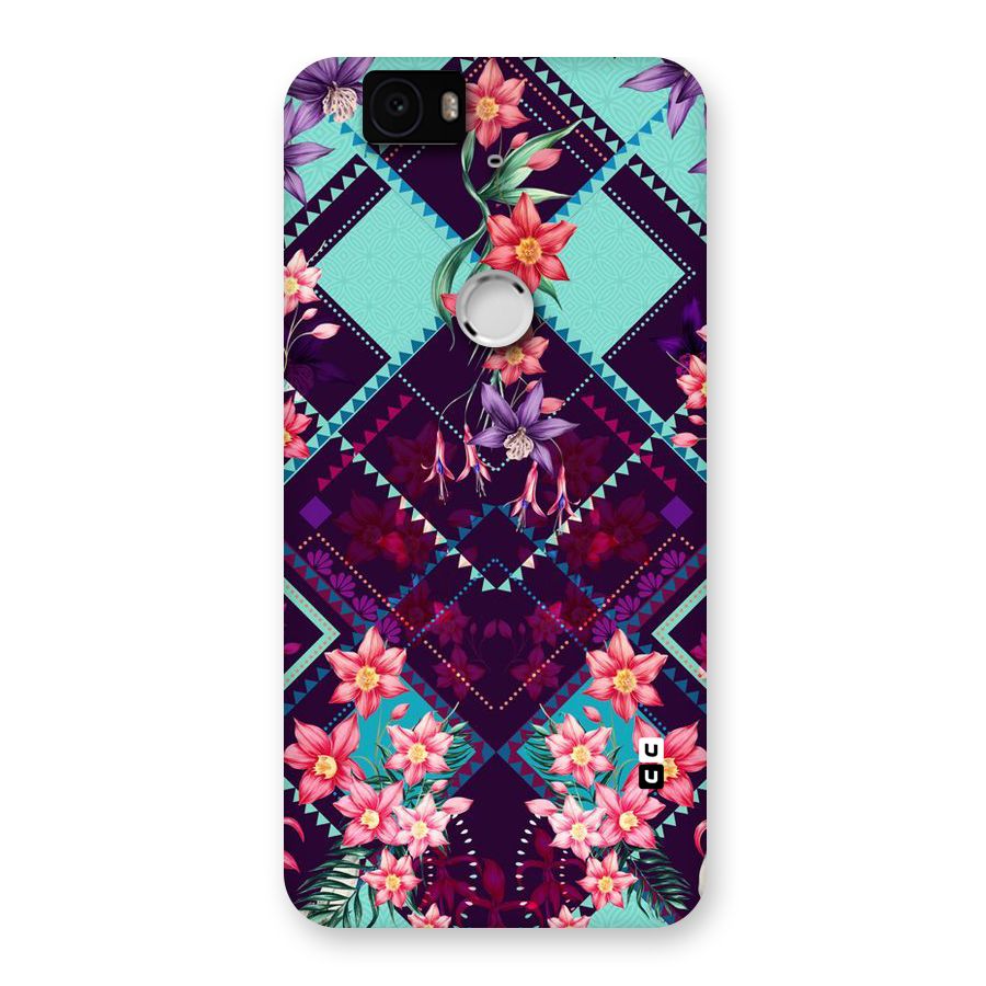 Floral Diamonds Back Case for Google Nexus-6P