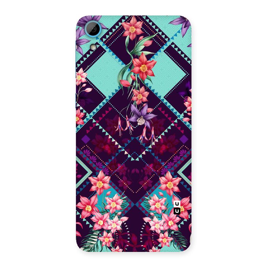 Floral Diamonds Back Case for HTC Desire 826