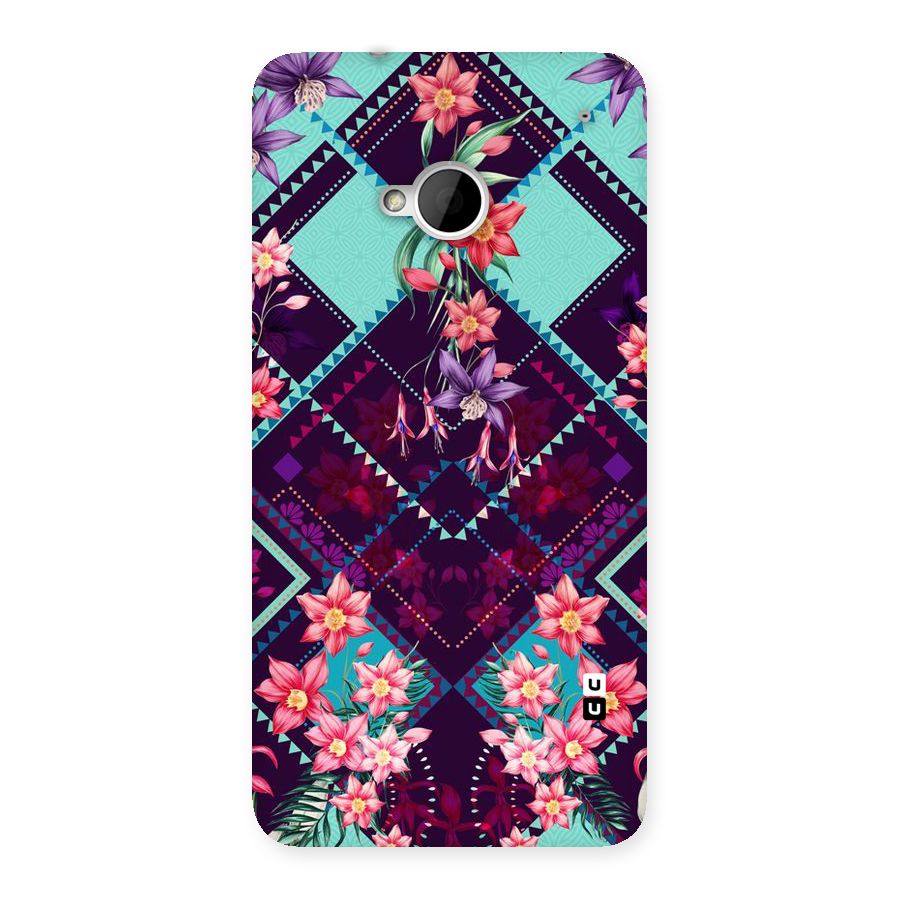 Floral Diamonds Back Case for HTC One M7