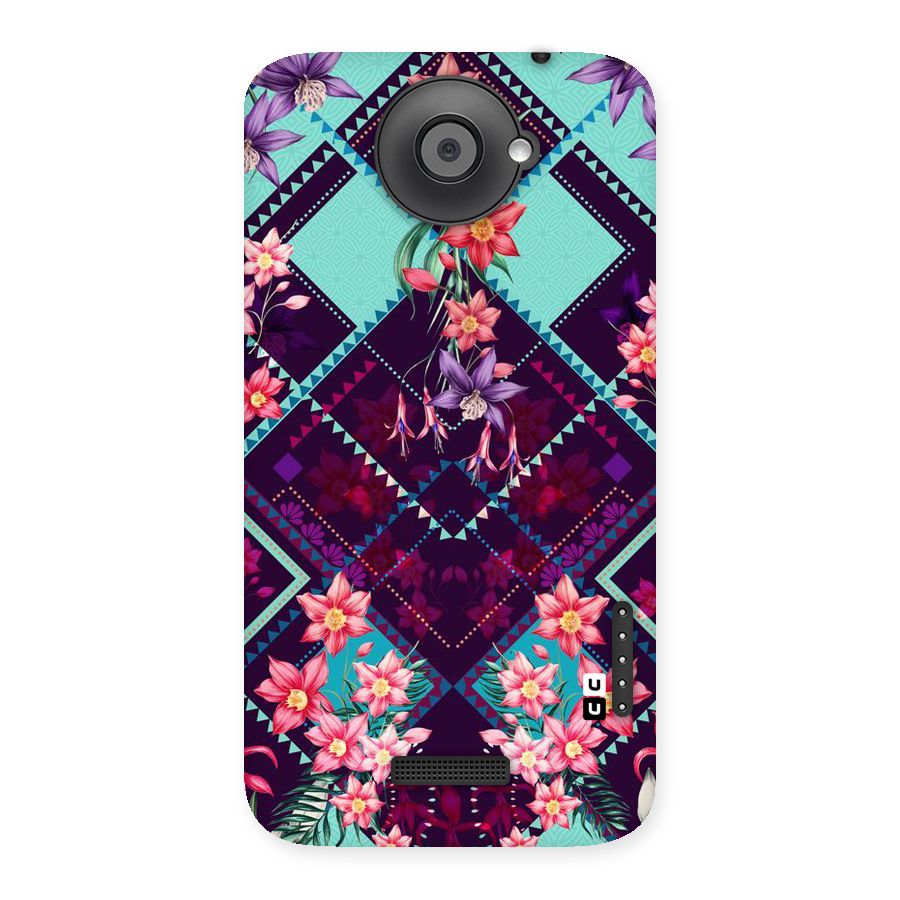 Floral Diamonds Back Case for HTC One X