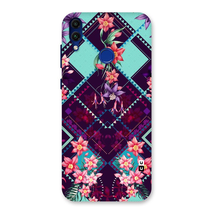 Floral Diamonds Back Case for Honor 8C