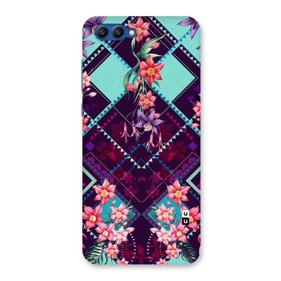 Floral Diamonds Back Case for Honor View 10