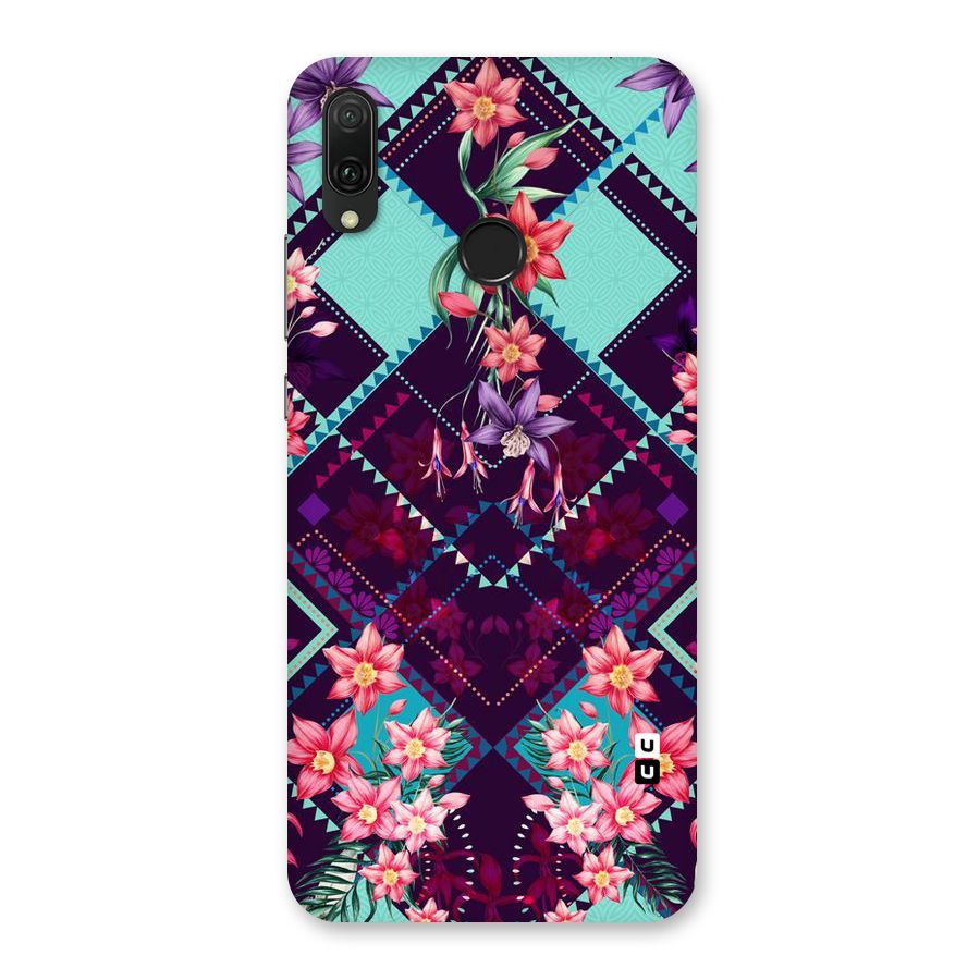 Floral Diamonds Back Case for Huawei Y9 (2019)