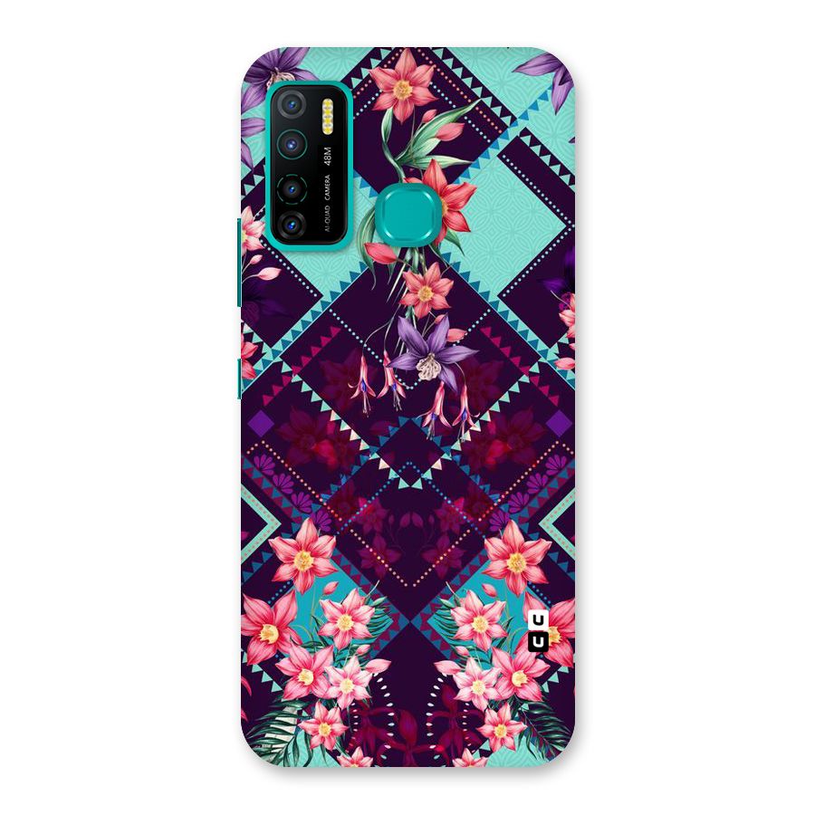 Floral Diamonds Back Case for Infinix Hot 9 Pro