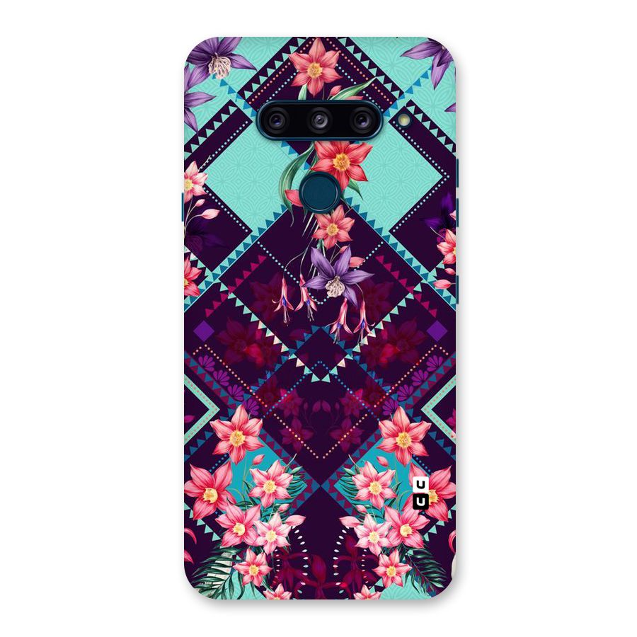Floral Diamonds Back Case for LG  V40 ThinQ