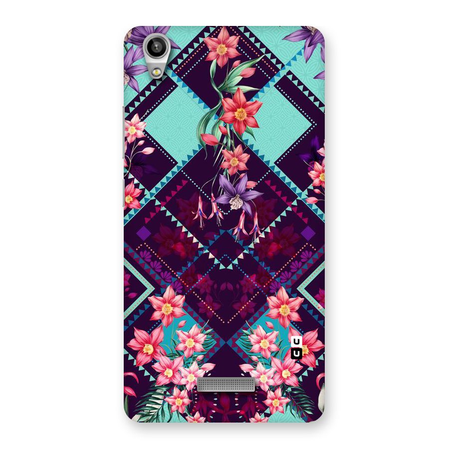 Floral Diamonds Back Case for Lava-Pixel-V1