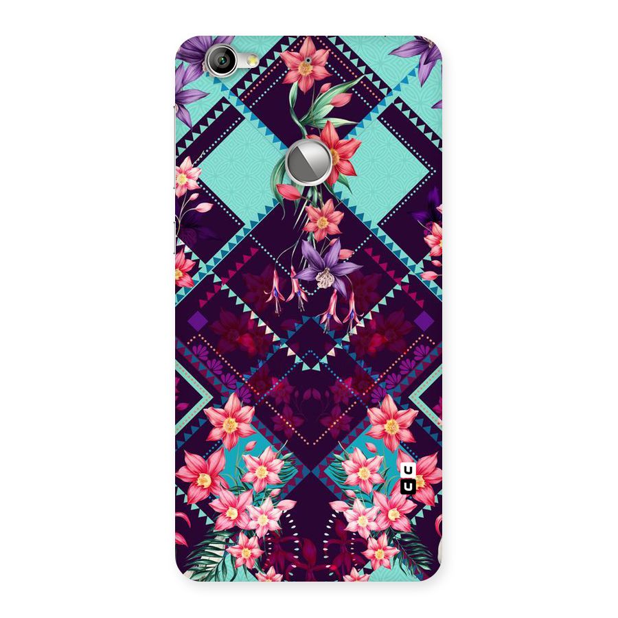 Floral Diamonds Back Case for LeTV Le 1s