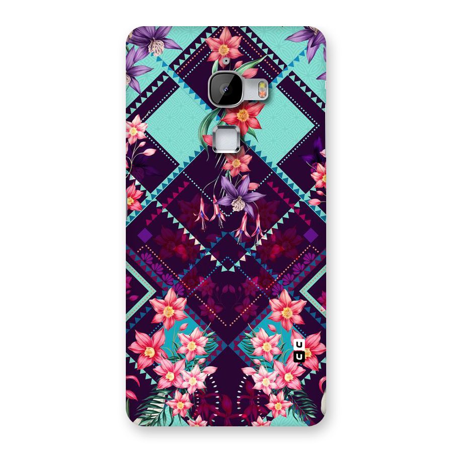 Floral Diamonds Back Case for LeTv Le Max
