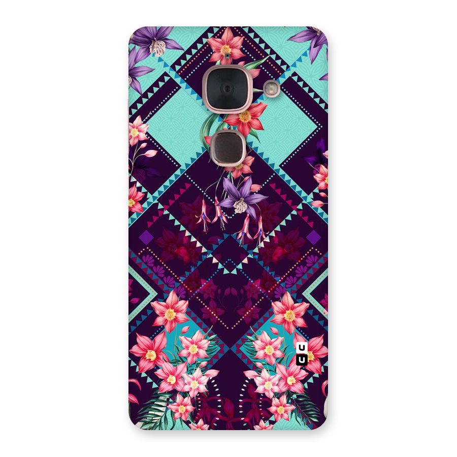 Floral Diamonds Back Case for Le Max 2