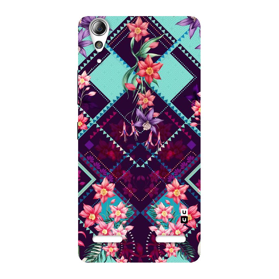 Floral Diamonds Back Case for Lenovo A6000 Plus