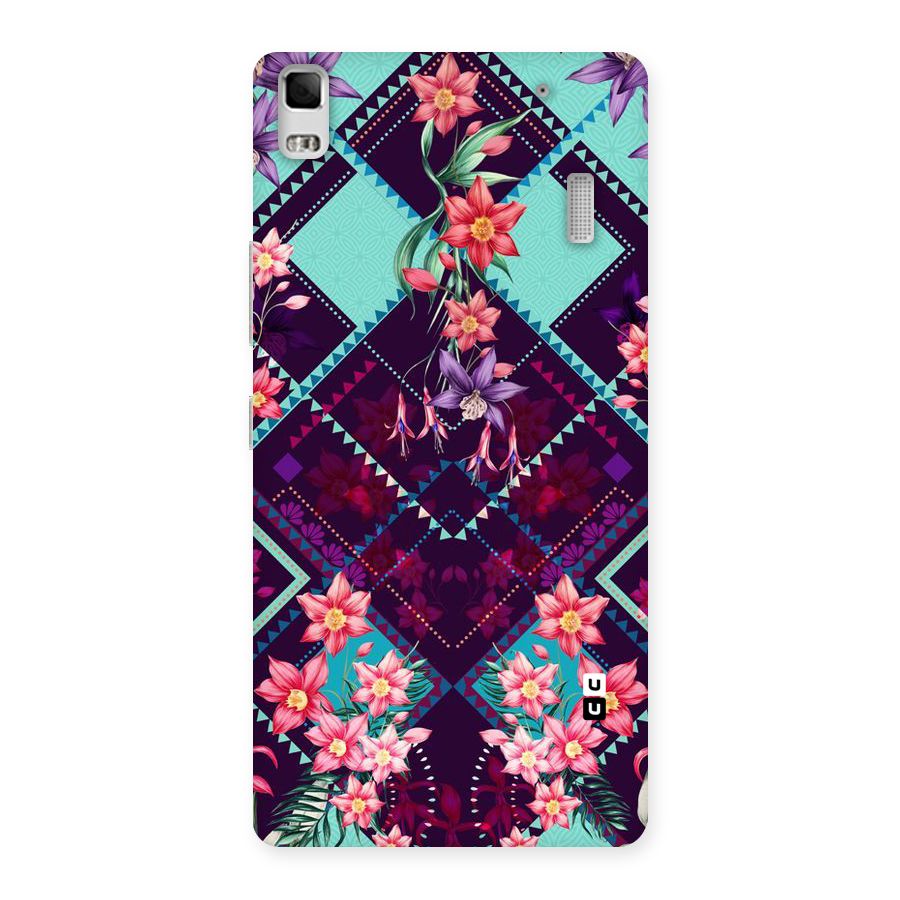 Floral Diamonds Back Case for Lenovo K3 Note