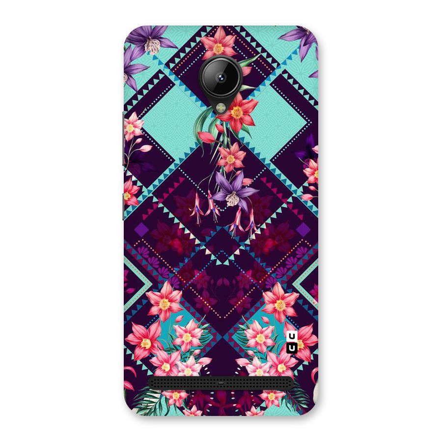 Floral Diamonds Back Case for Lenovo C2