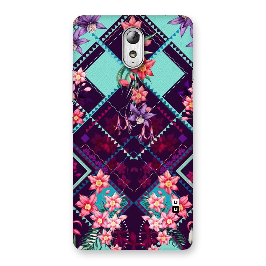 Floral Diamonds Back Case for Lenovo Vibe P1M