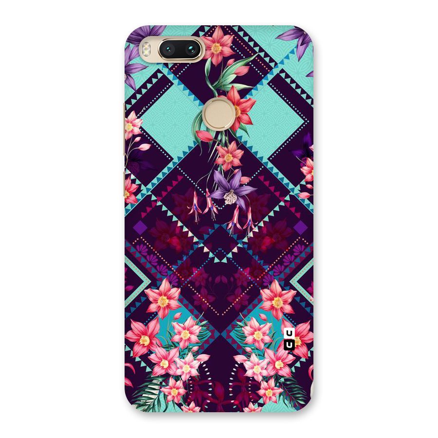Floral Diamonds Back Case for Mi A1