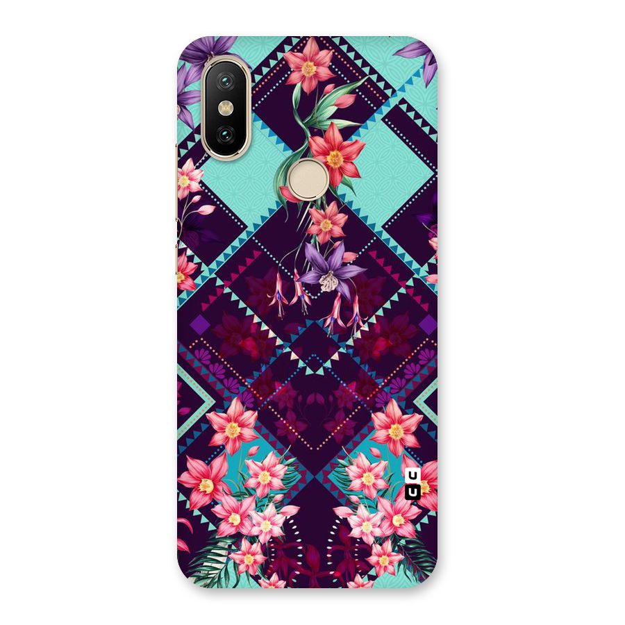 Floral Diamonds Back Case for Mi A2