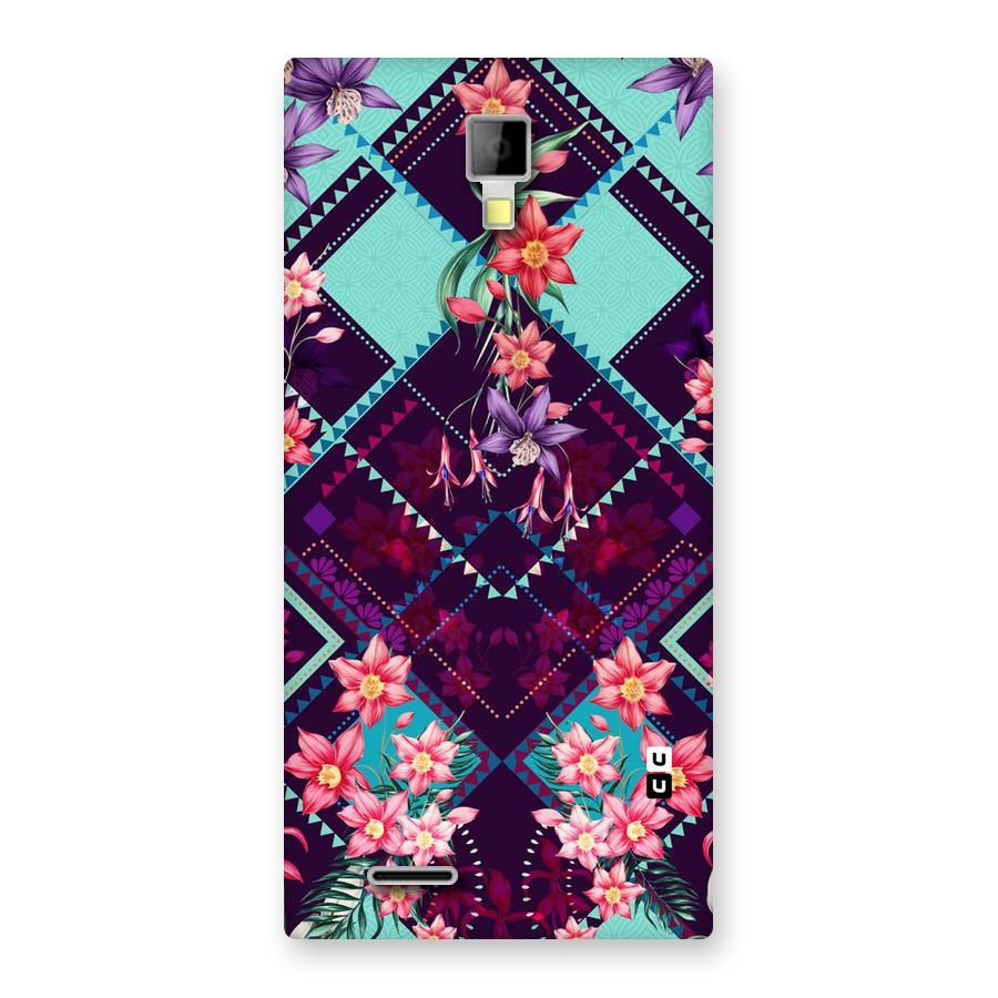 Floral Diamonds Back Case for Micromax Canvas Xpress A99