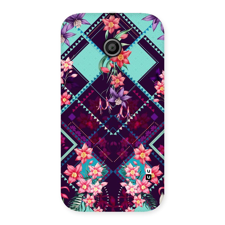 Floral Diamonds Back Case for Moto E