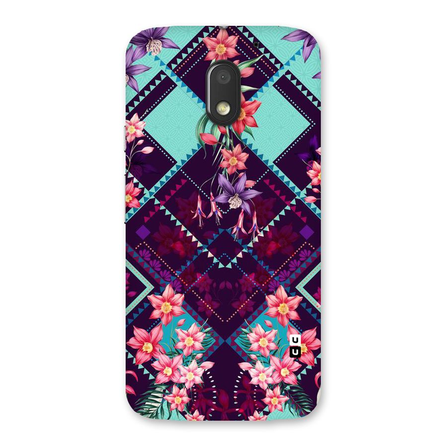 Floral Diamonds Back Case for Moto E3 Power
