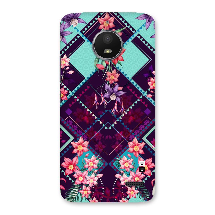Floral Diamonds Back Case for Moto E4