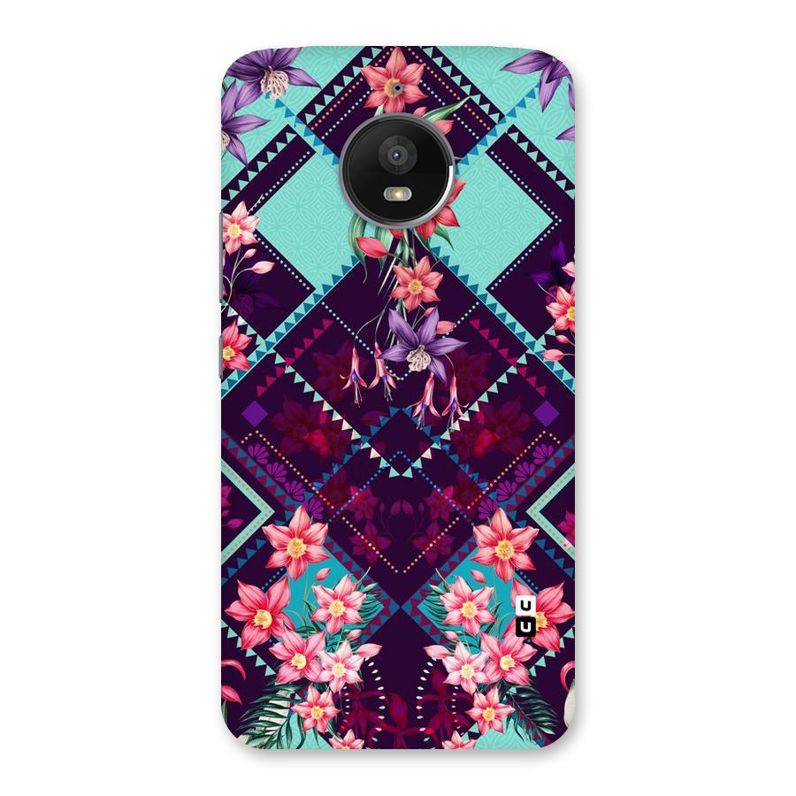 Floral Diamonds Back Case for Moto E4 Plus