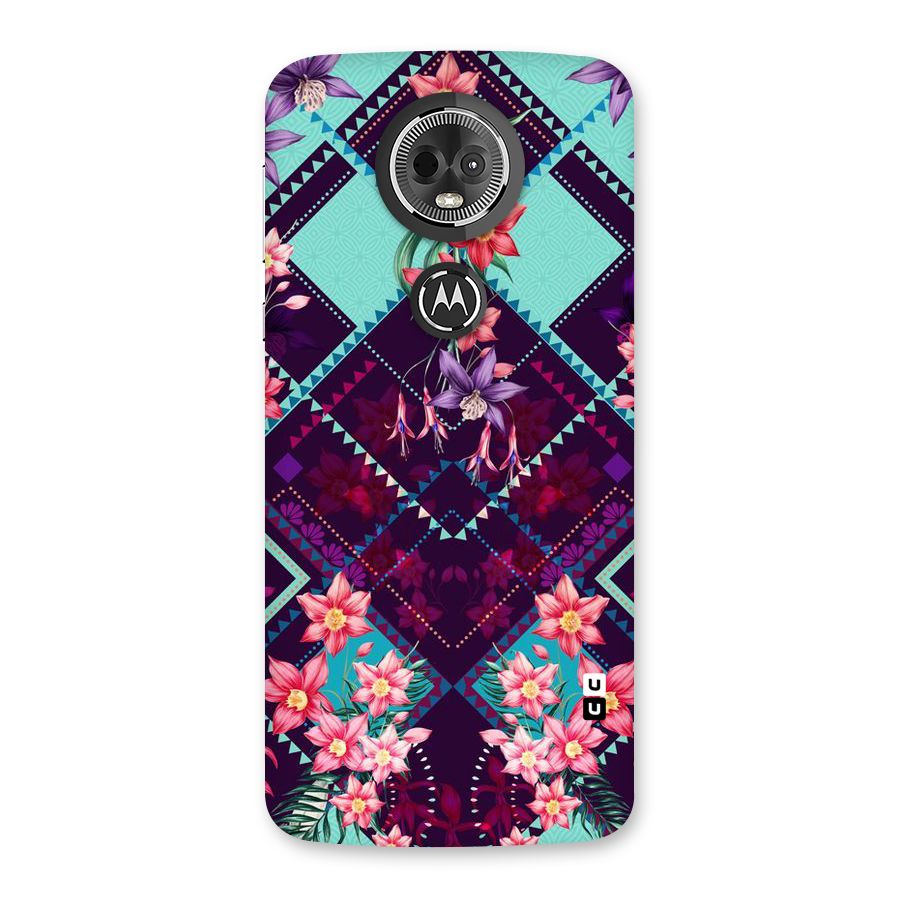 Floral Diamonds Back Case for Moto E5 Plus