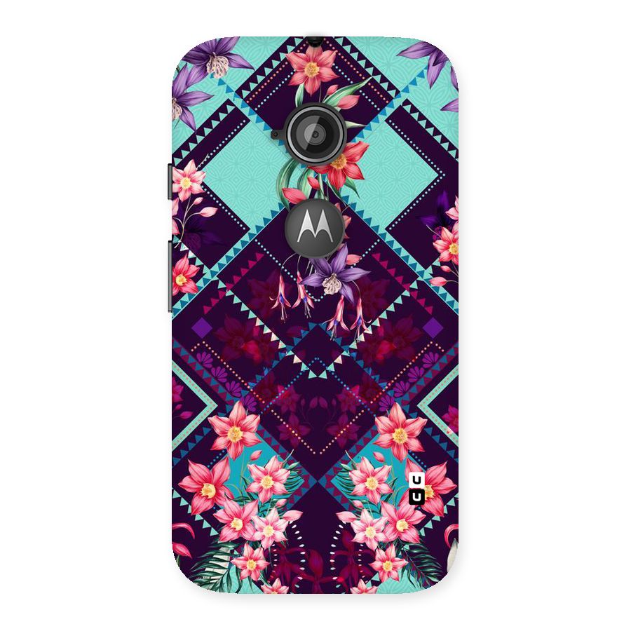 Floral Diamonds Back Case for Moto E 2nd Gen