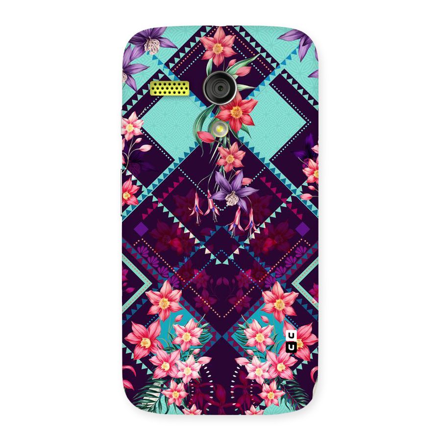 Floral Diamonds Back Case for Moto G
