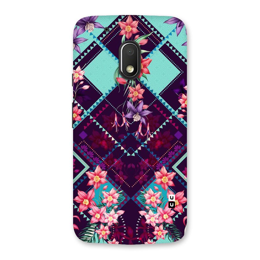 Floral Diamonds Back Case for Moto G4 Play