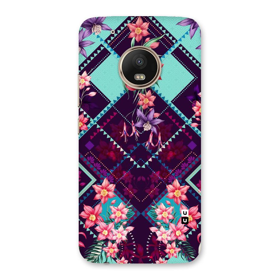 Floral Diamonds Back Case for Moto G5 Plus