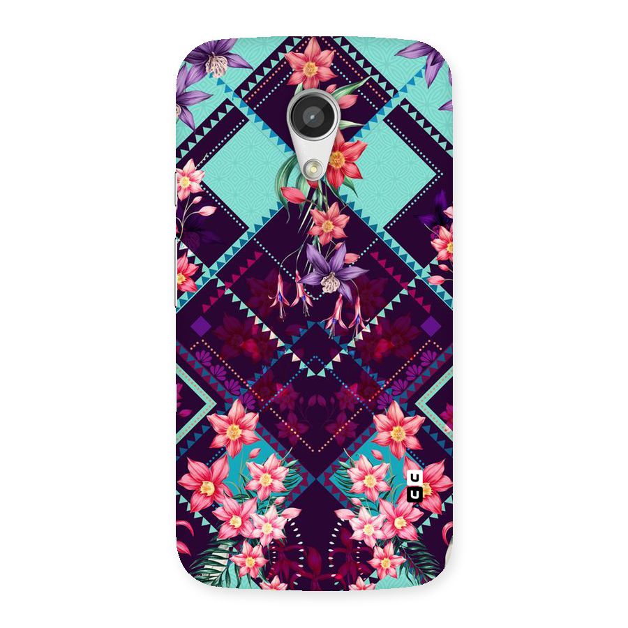 Floral Diamonds Back Case for Moto G 2nd Gen