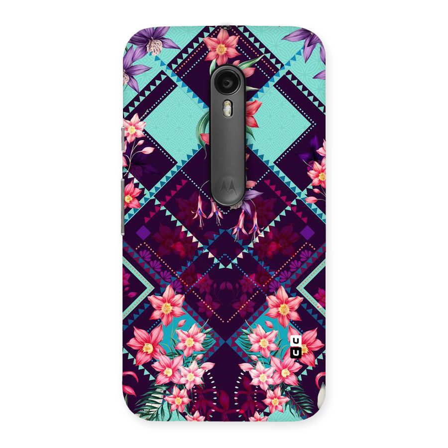 Floral Diamonds Back Case for Moto G Turbo