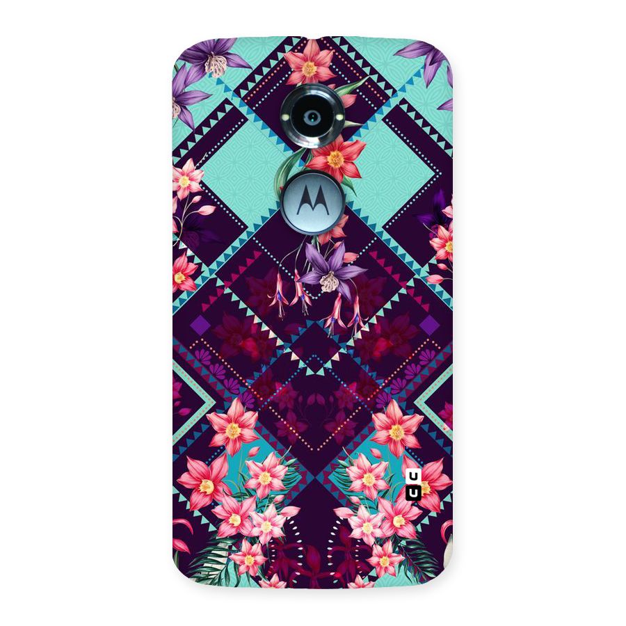 Floral Diamonds Back Case for Moto X 2nd Gen
