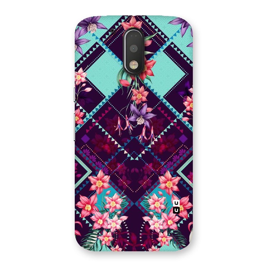Floral Diamonds Back Case for Motorola Moto G4 Plus