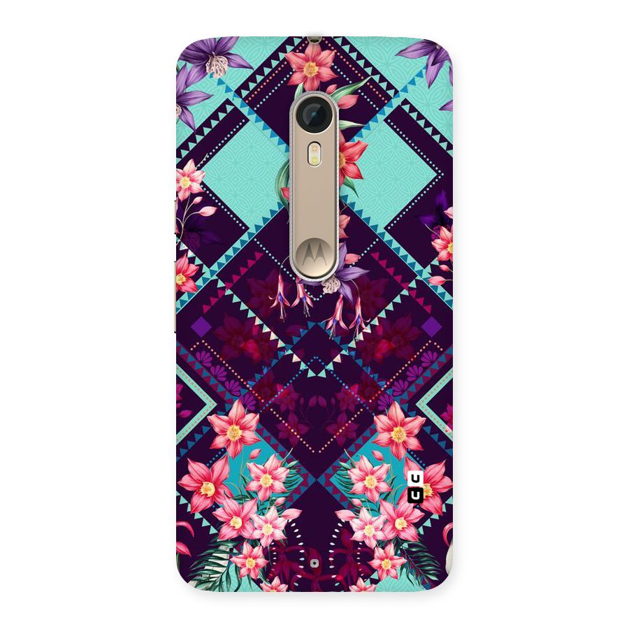 Floral Diamonds Back Case for Motorola Moto X Style