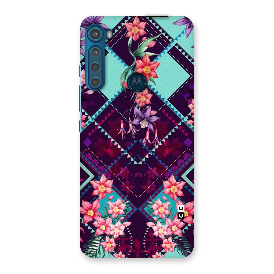 Floral Diamonds Back Case for Motorola One Fusion Plus