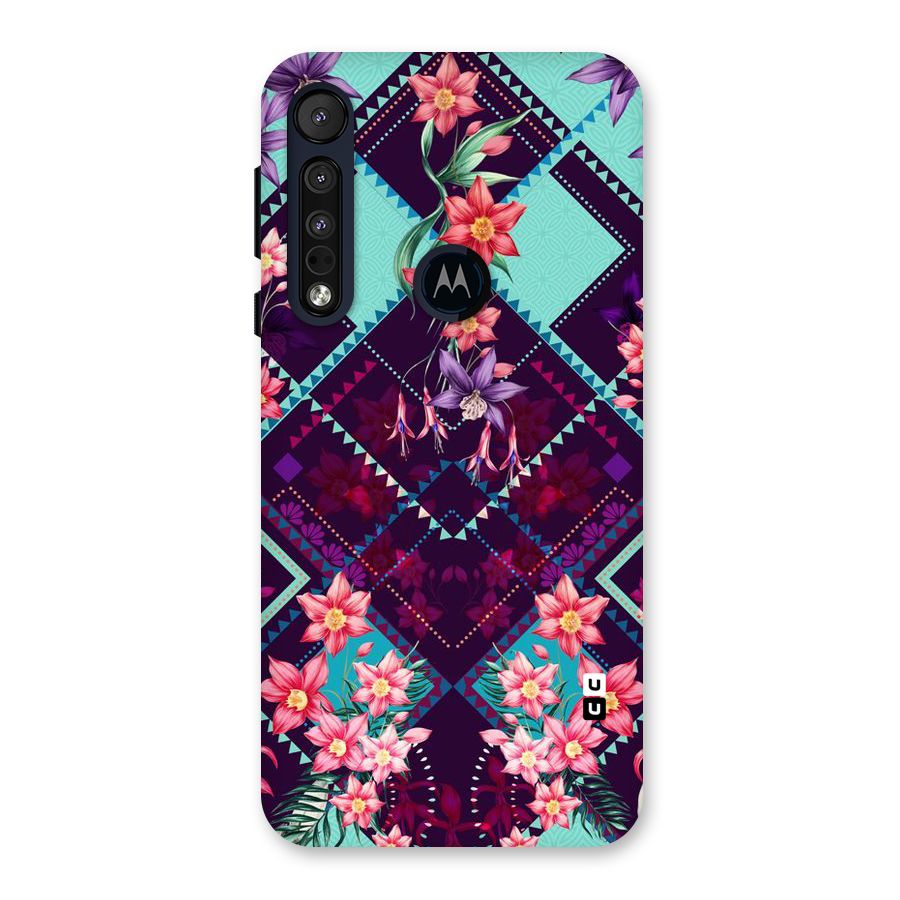 Floral Diamonds Back Case for Motorola One Macro