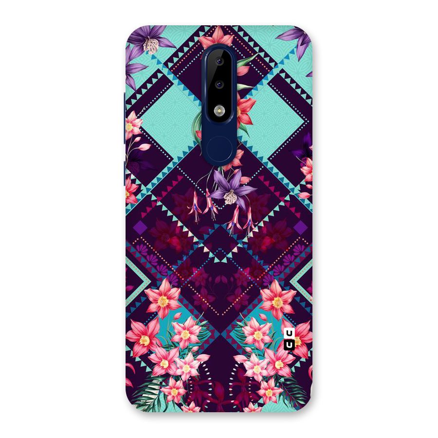 Floral Diamonds Back Case for Nokia 5.1 Plus