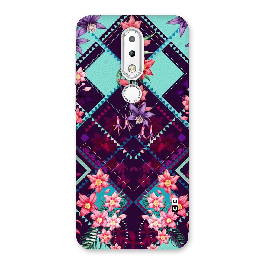 Floral Diamonds Back Case for Nokia 6.1 Plus