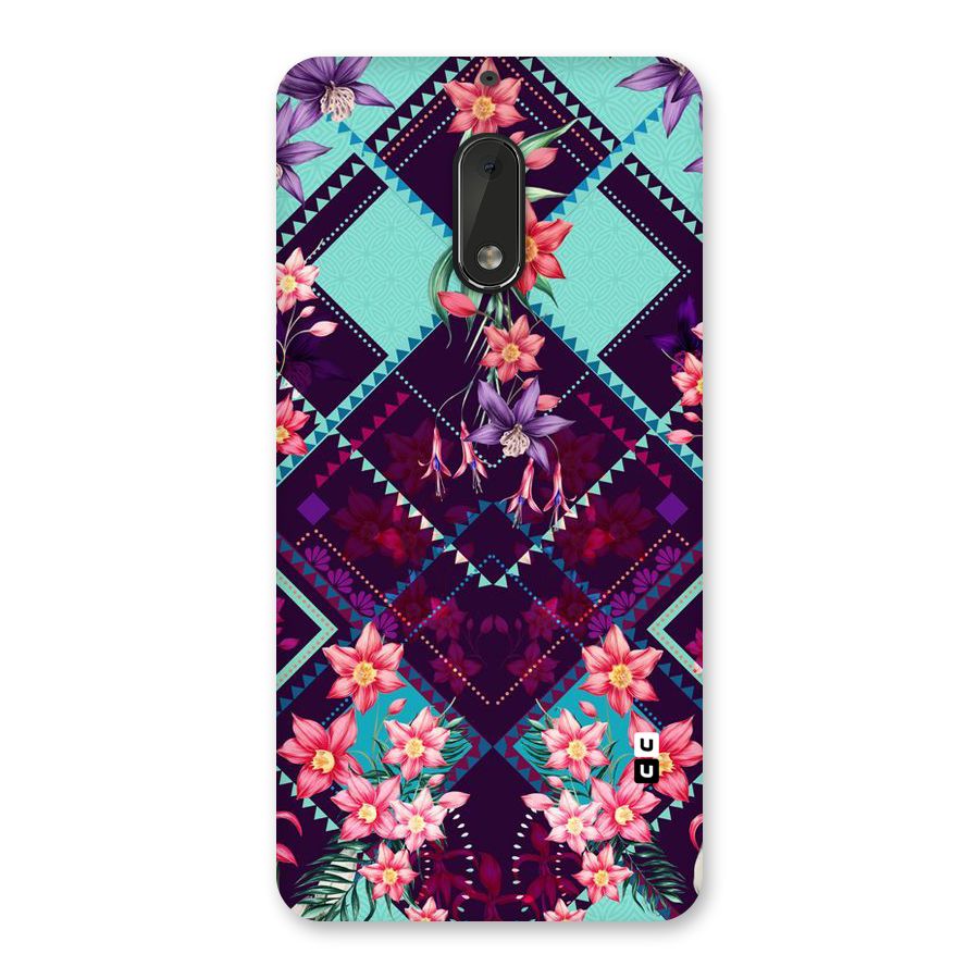 Floral Diamonds Back Case for Nokia 6