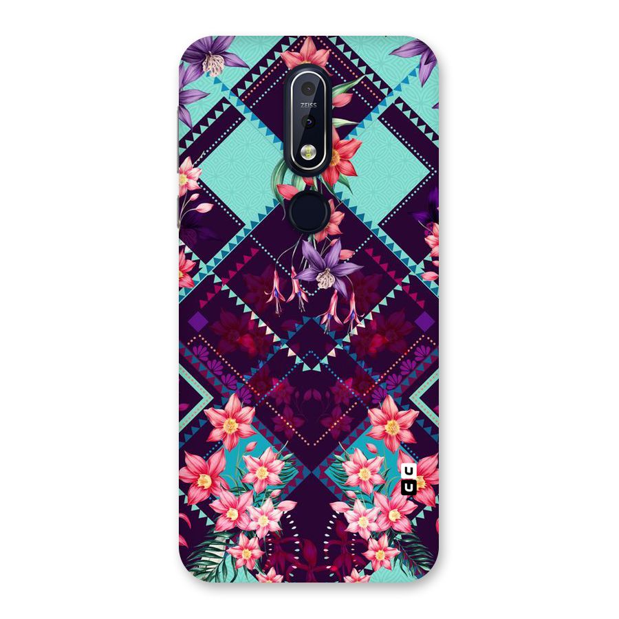 Floral Diamonds Back Case for Nokia 7.1