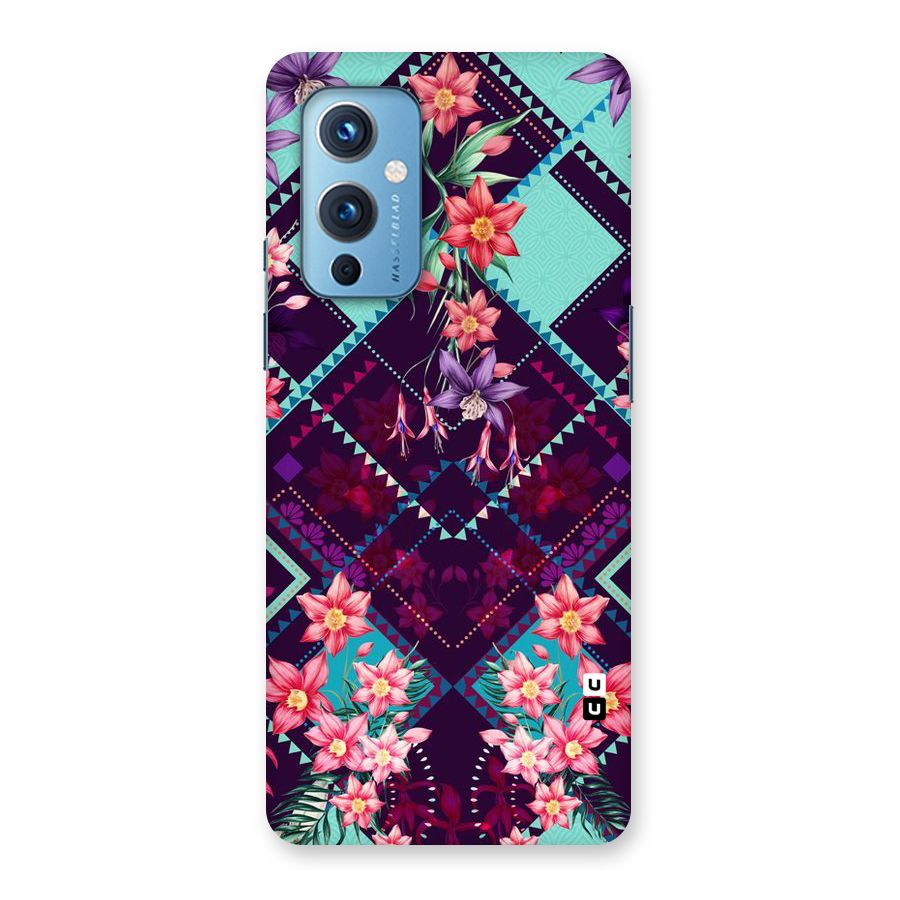 Floral Diamonds Back Case for OnePlus 9