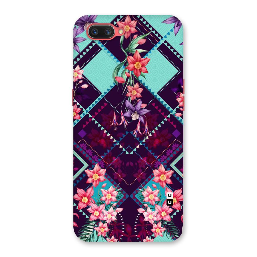 Floral Diamonds Back Case for Oppo A3s