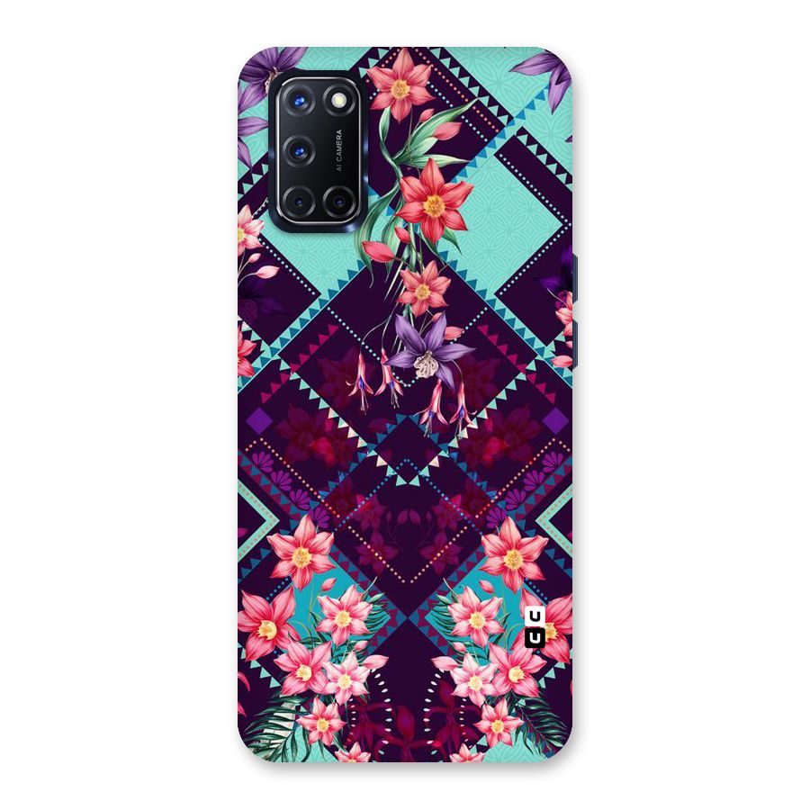 Floral Diamonds Back Case for Oppo A52