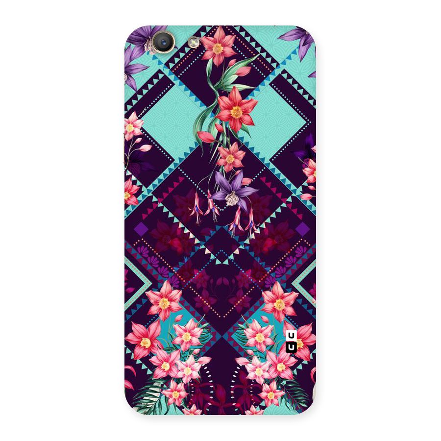 Floral Diamonds Back Case for Oppo A59