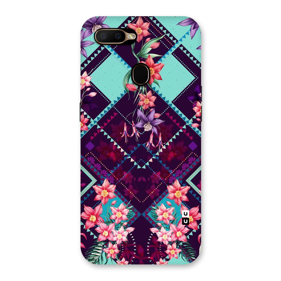 Floral Diamonds Back Case for Oppo A5s