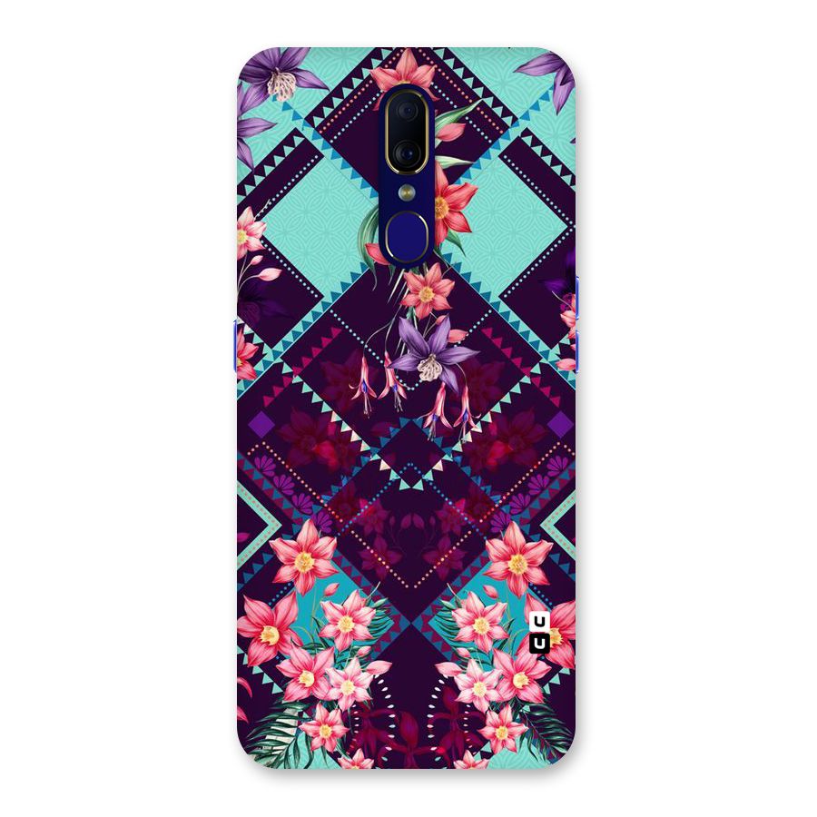 Floral Diamonds Back Case for Oppo F11