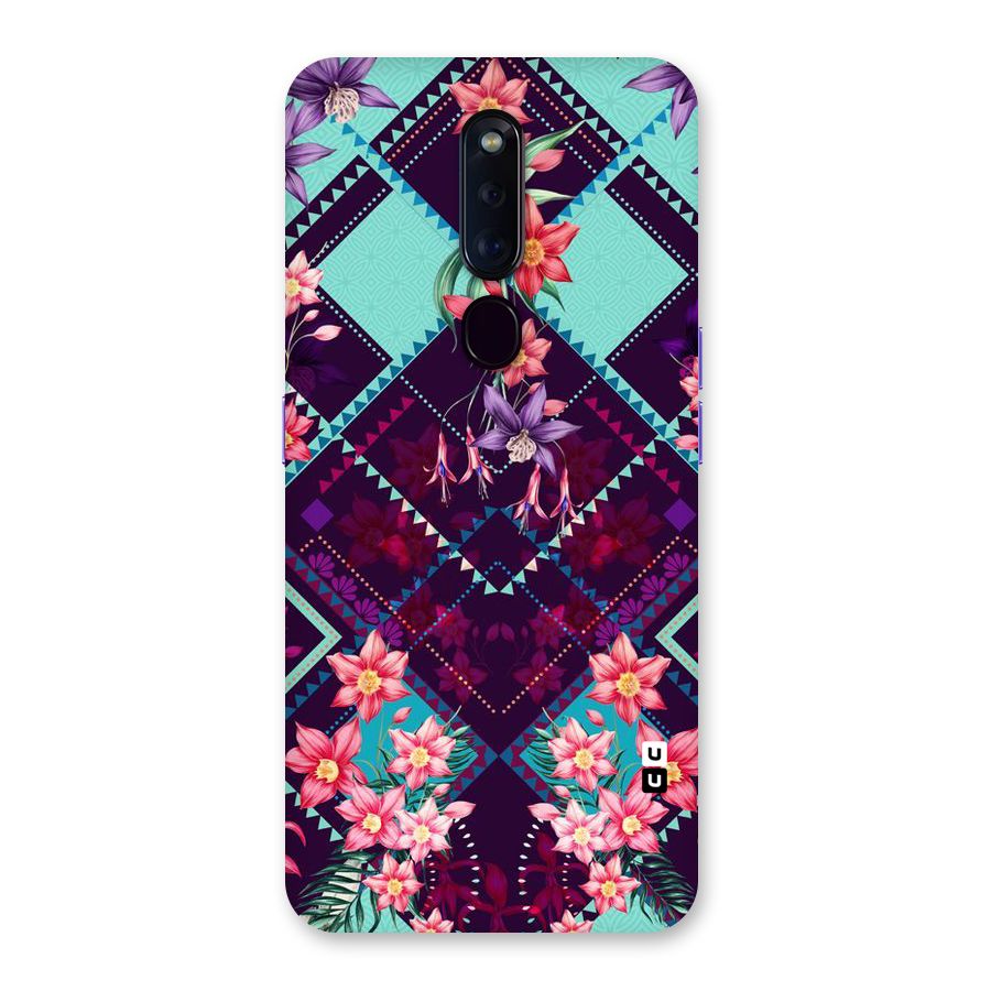Floral Diamonds Back Case for Oppo F11 Pro