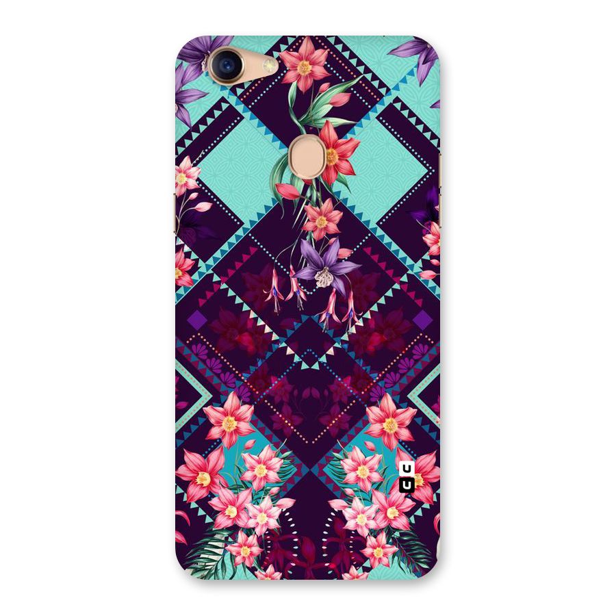Floral Diamonds Back Case for Oppo F5