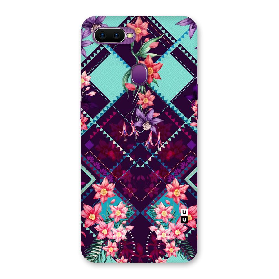 Floral Diamonds Back Case for Oppo F9