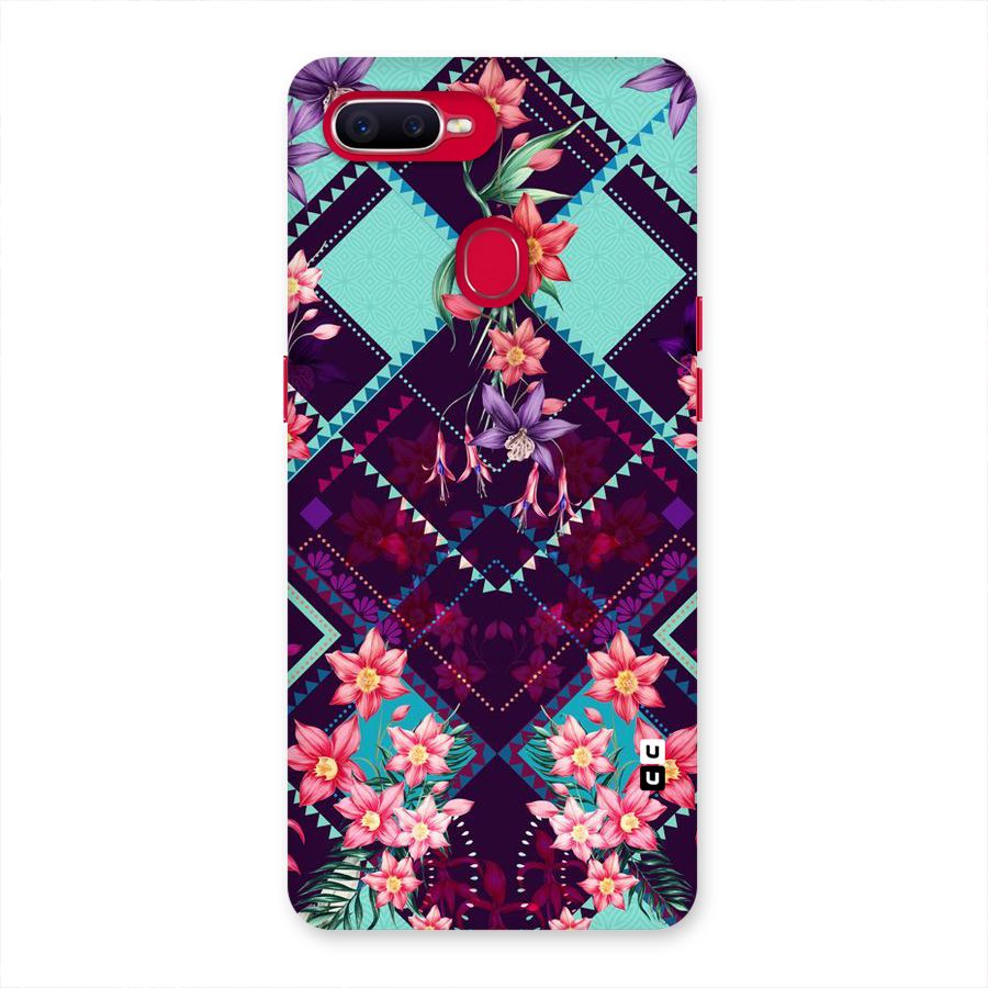 Floral Diamonds Back Case for Oppo F9 Pro